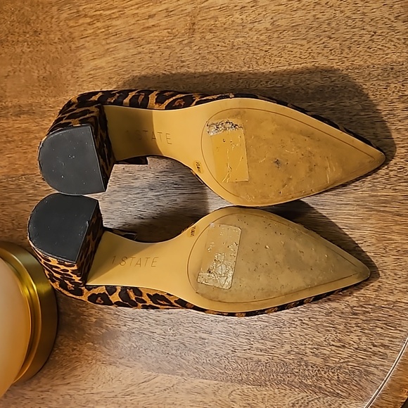 Leopard d'orsay pointy toe heels, size 9.5 - Picture 6 of 6